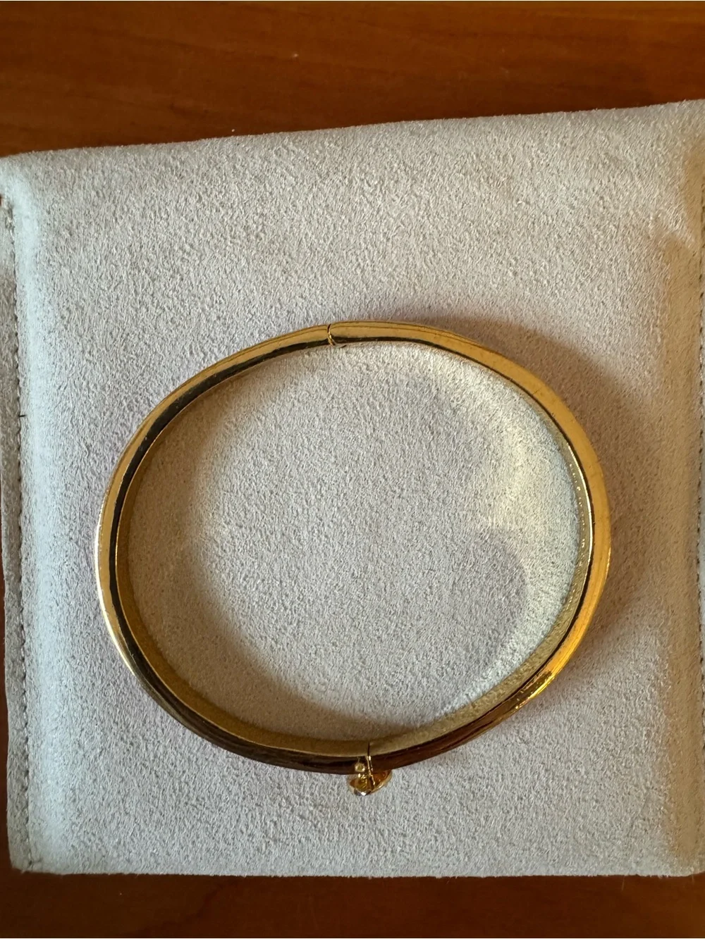 Kate Spade Pink Enamel Hinged Bangle Bracelet - Picture 9 of 10